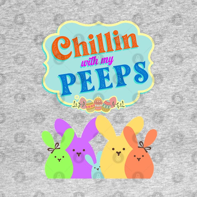 Chillin with my Peeps by sticker happy
